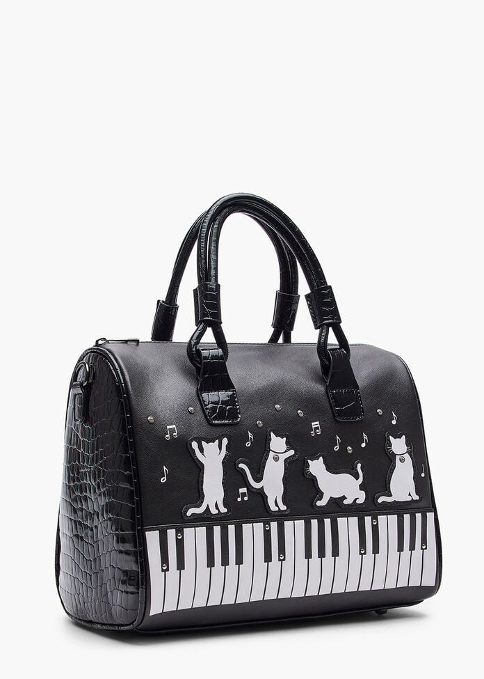 Piano Cat Shoulder Bag, , hi-res
