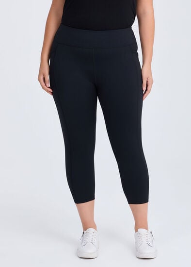 Plus Size Cloud Touch Crop Pocket Legging