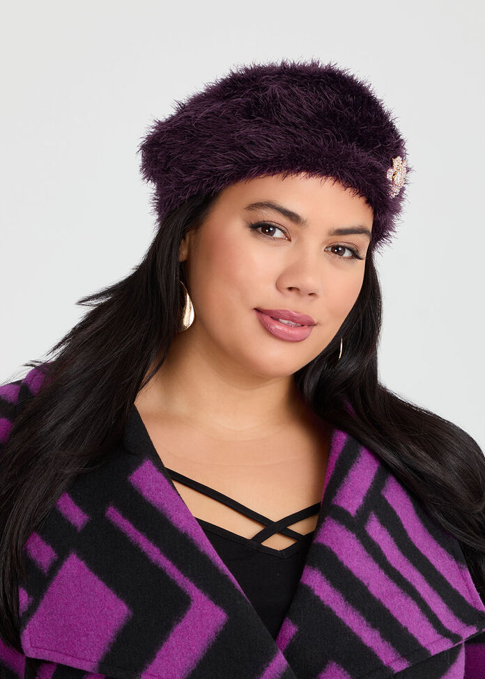 Fuzzy Beret, , hi-res