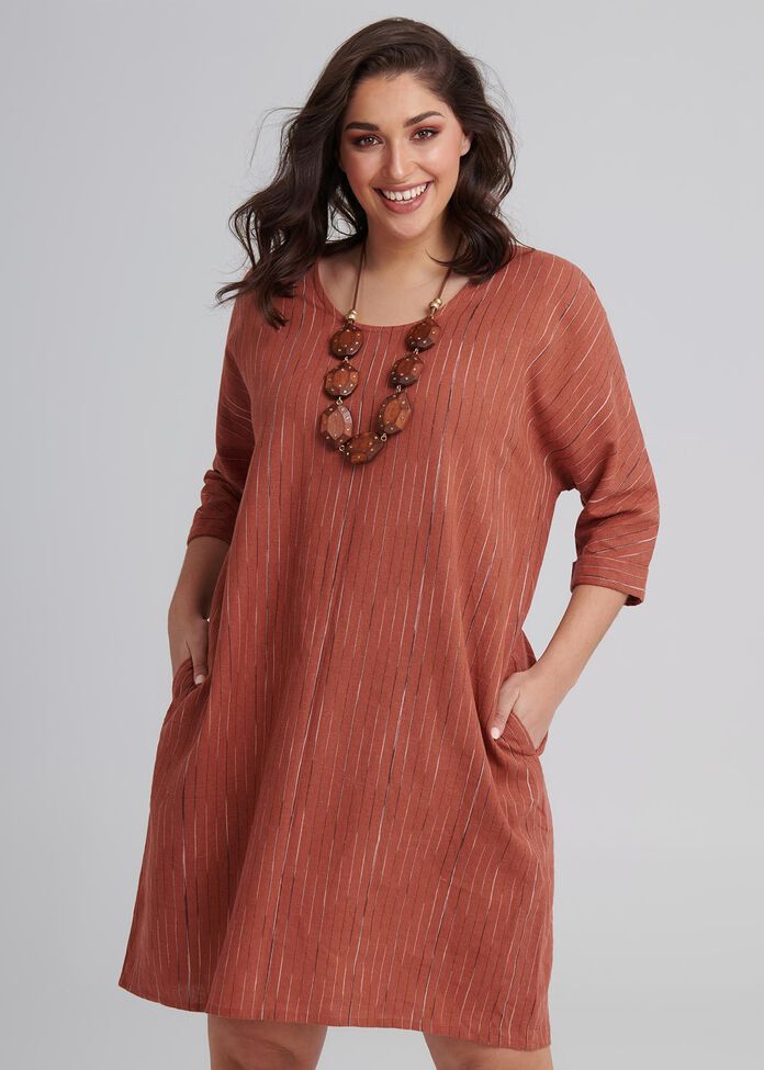 Linen Layla Dress, , hi-res