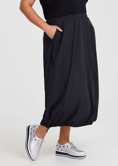 Plus Size Drawcord Bubble Skirt