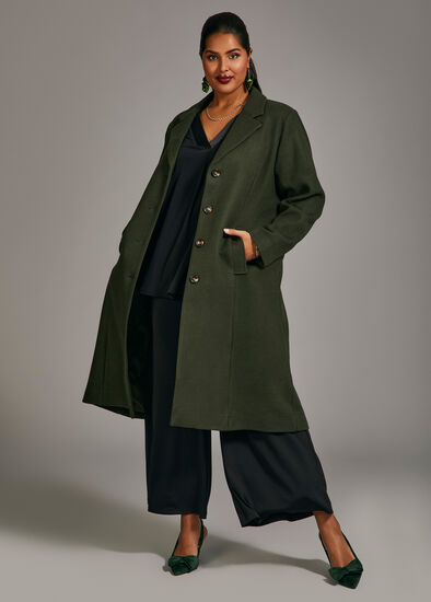 Plus Size Kala Belted Coat