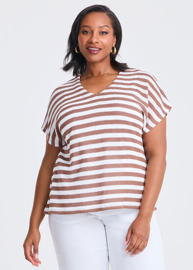 Plus Size Stripe Lena Top