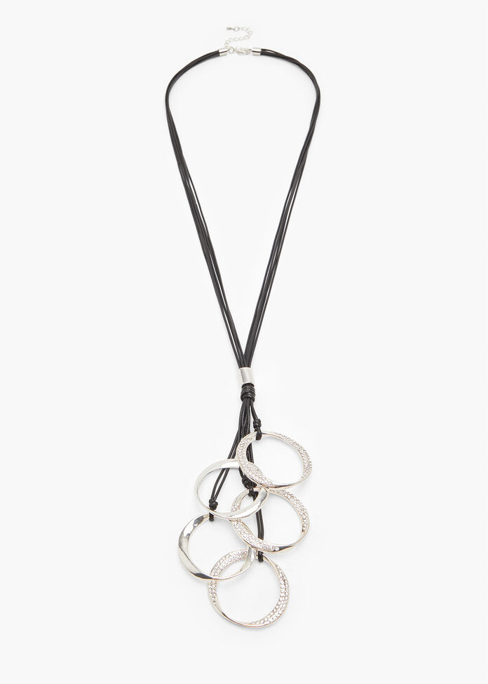 Diamonte Rings Necklace, , hi-res