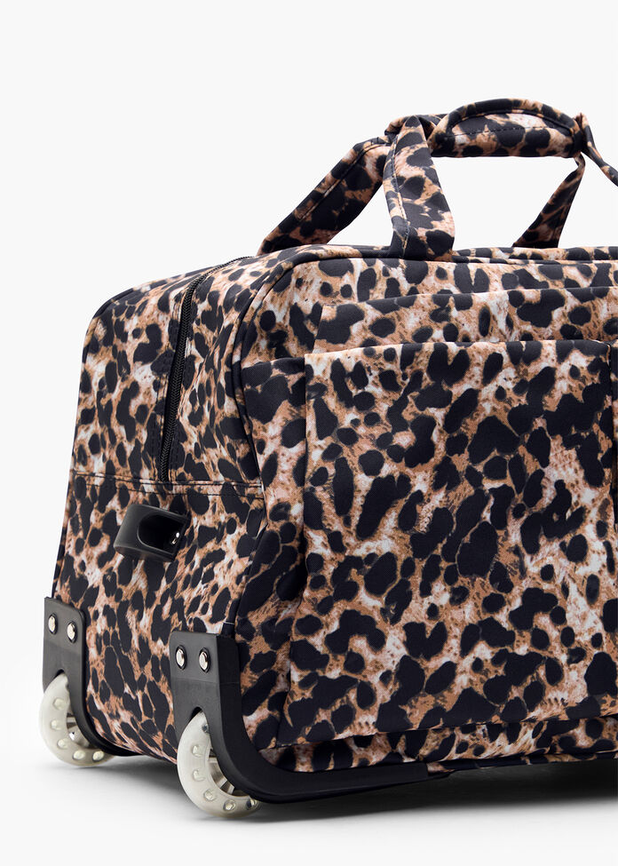 Shop Leopard Weekender On Wheels in Multi Accessories Taking