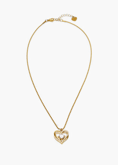 Diamante Heart Necklace