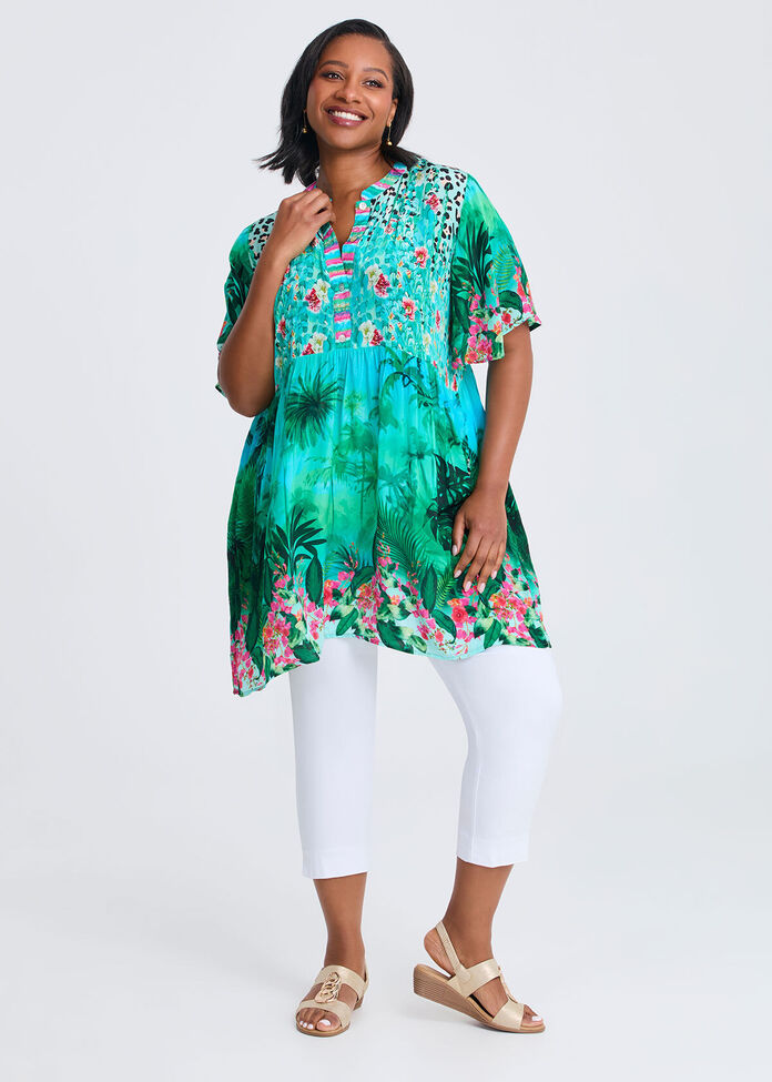 Natural Palm Cove Tunic, , hi-res
