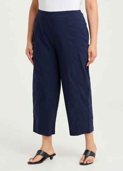 Plus Size Bamboo Trapeze Quinn Crop Pant