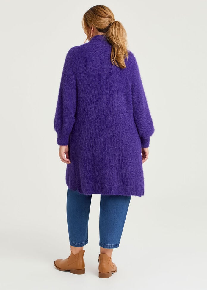 Fluffy Knit Cosy Cardigan, , hi-res