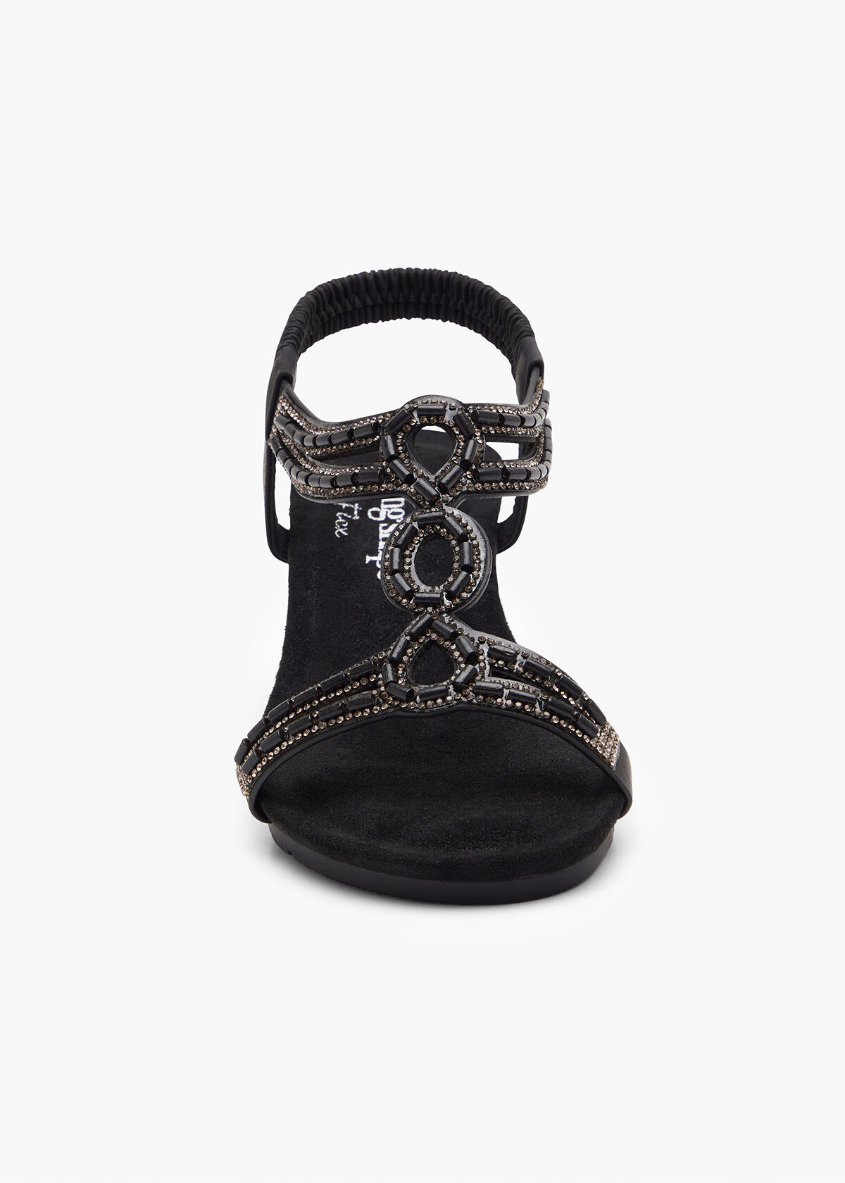 New york transit sale fancy jewels wedge sandal