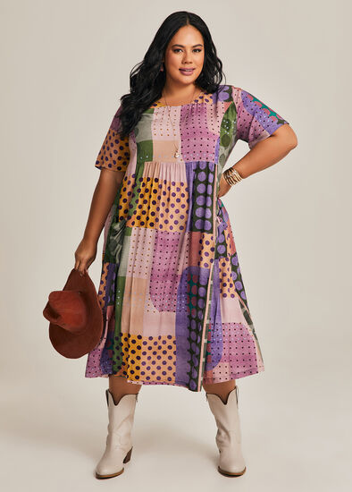 Plus Size Amy Pocket Midi Dress