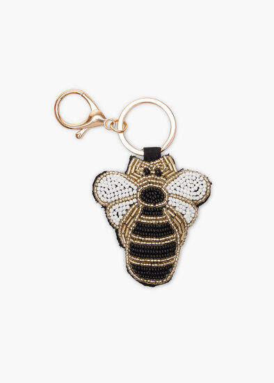 Plus Size Embroidered Bee Bag Charm