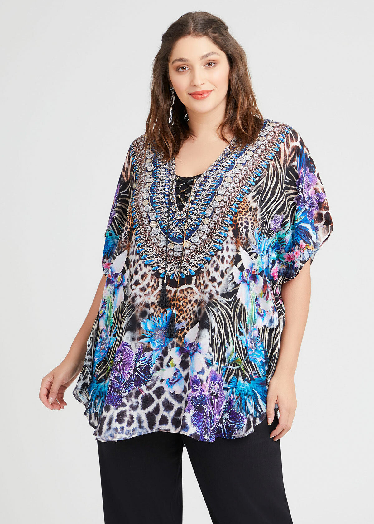Plus size discount caftan tops