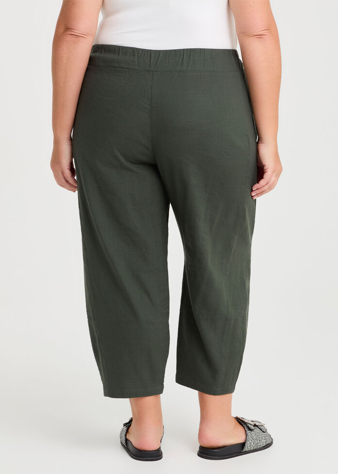 Petite Stretch Linen Bella Pant, , hi-res