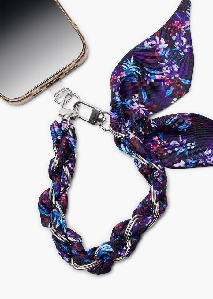 Tropical Scarf Phone Wristlet, , hi-res