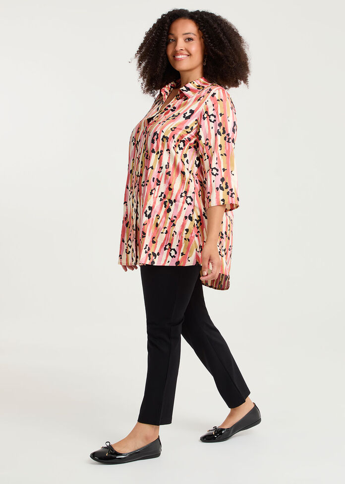 Abstract Leopard Shirt, , hi-res