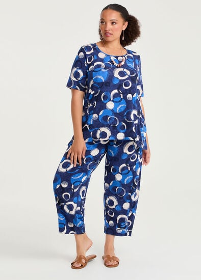 Plus Size Natural Laura Spot Pant