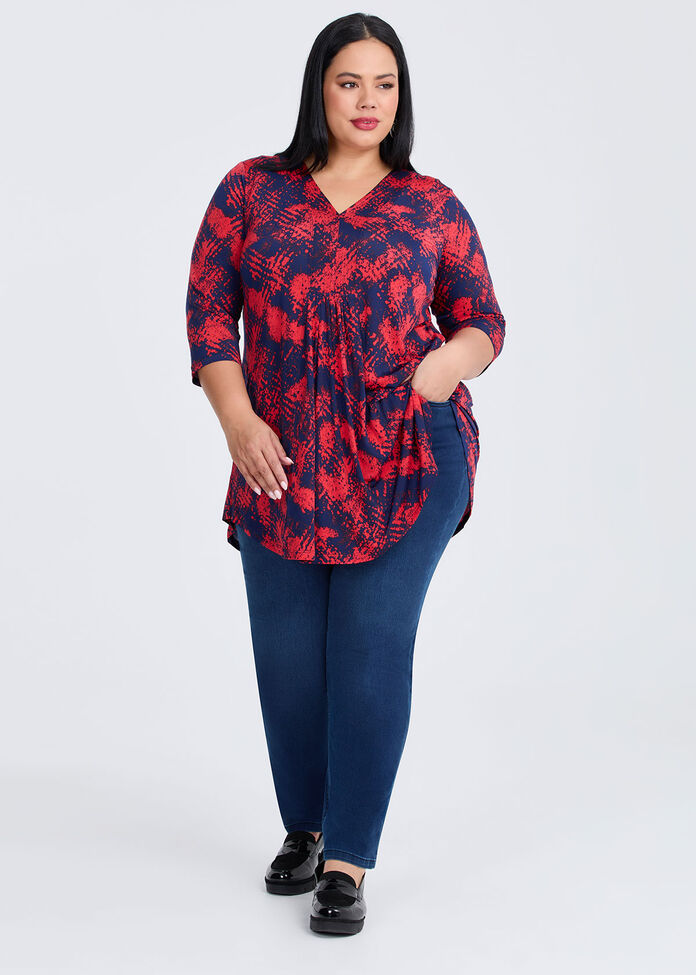 Elise Tunic, RED/NAVY, hi-res