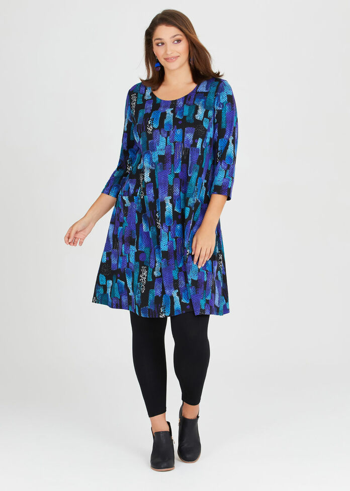 Shop Plus Size Above The Waves Dress in Print | Taking Shape AU