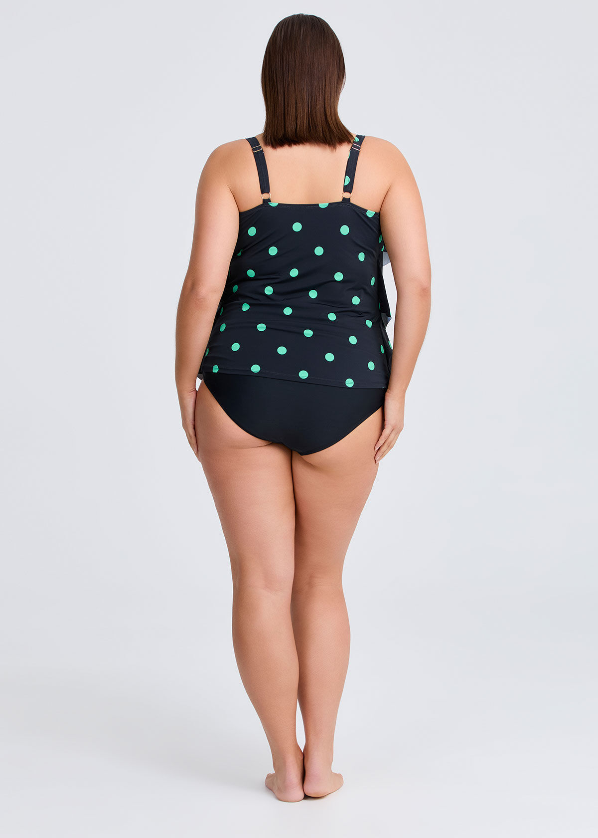 Shop Plus Size Spot Print Frill Tankini, Spots | Taking Shape CA
