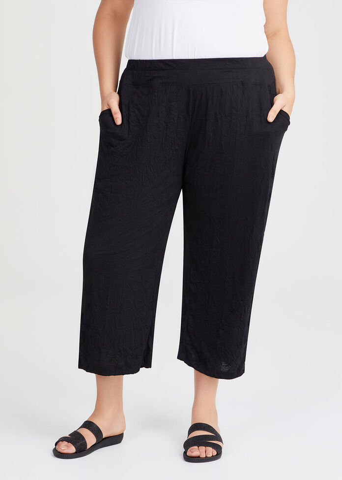 Ava Split Hem Crop Pant, , hi-res