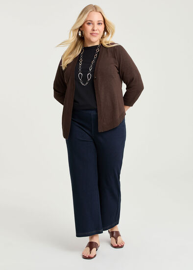 Plus Size Petite Travel Wide Leg Jean