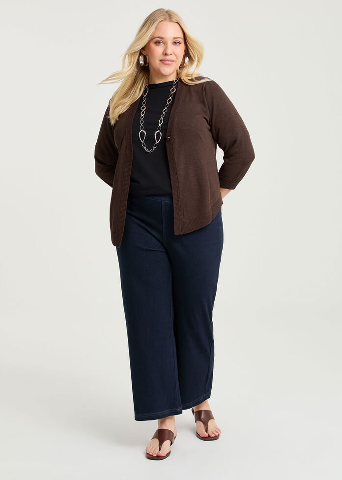 Petite Travel Wide Leg Jean, , hi-res