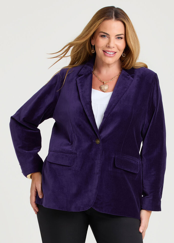 Midnight Velvet Luxe Jacket, , hi-res