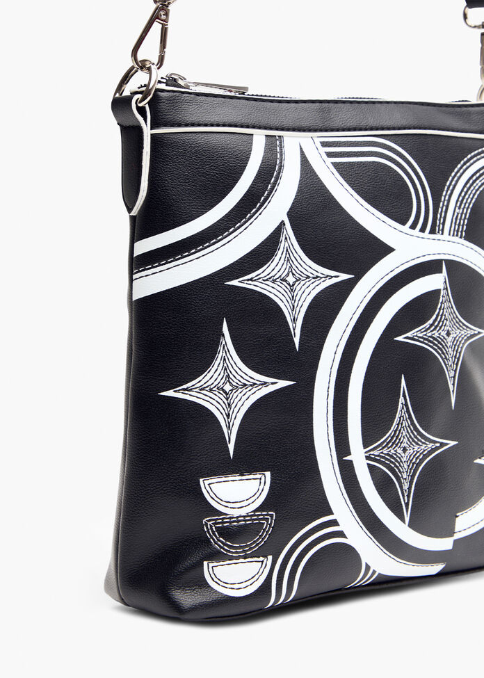 Geo Stitch Crossbody Bag, , hi-res