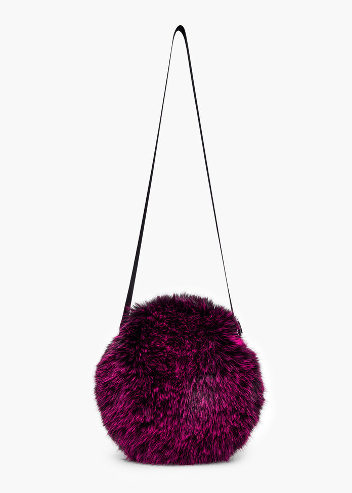 Faux Fur Cross Body Bag, , hi-res
