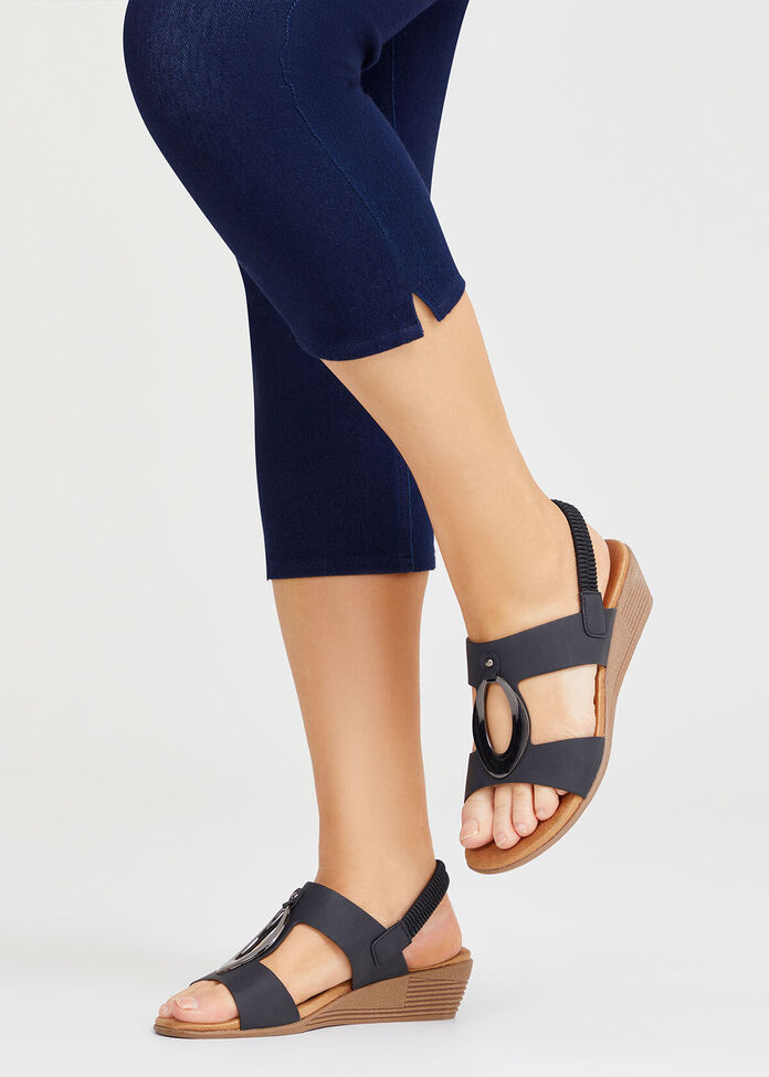 Ring Detail Wedge Sandal, , hi-res