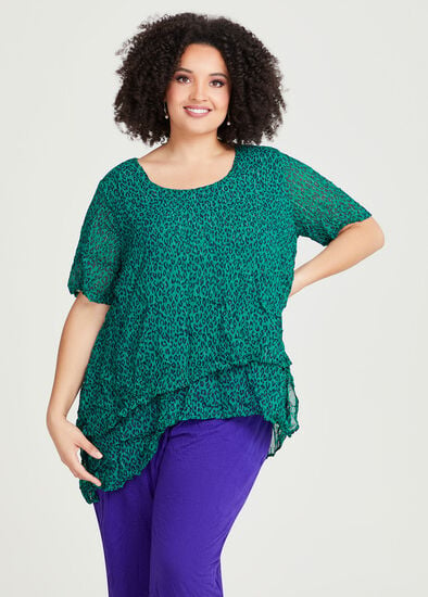 Plus Size Layered Top