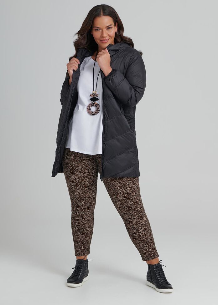 Shop Plus Size The Stitch Puffer Jacket in Black | Sizes 12-30 | Taking ...