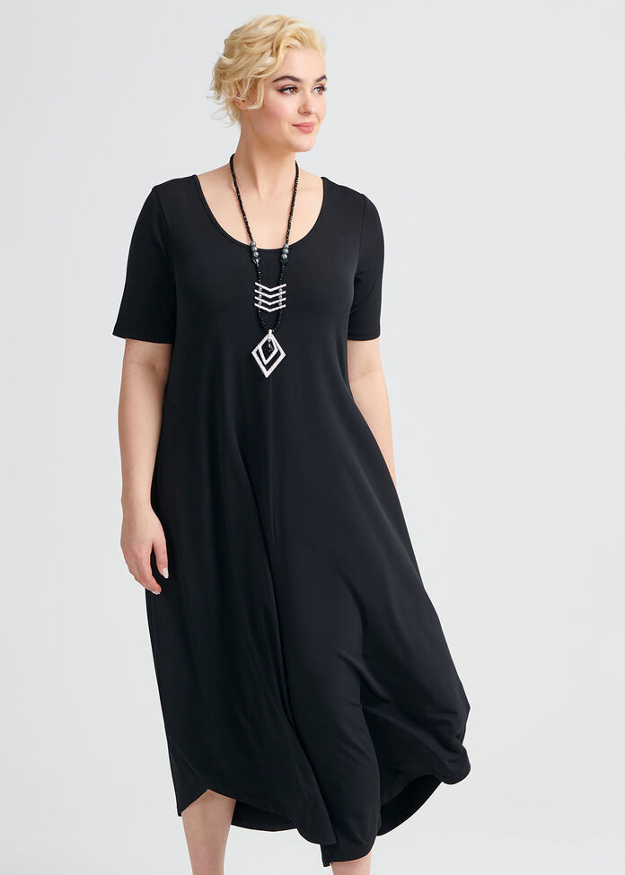 Shop Plus Size Essential Short Sleeve Jumpsuit in Black | Sizes 12-30 ...