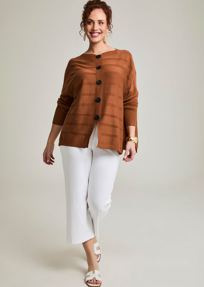 Natural Rib Batwing Jumper, , hi-res