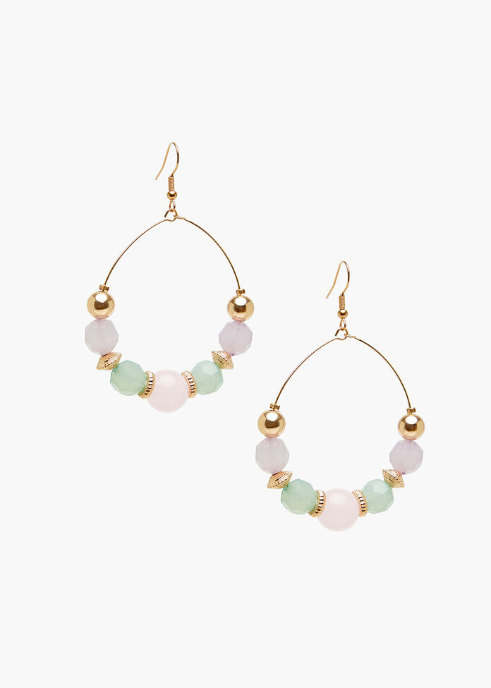 Resin Vibes Hoop Earrings, , hi-res