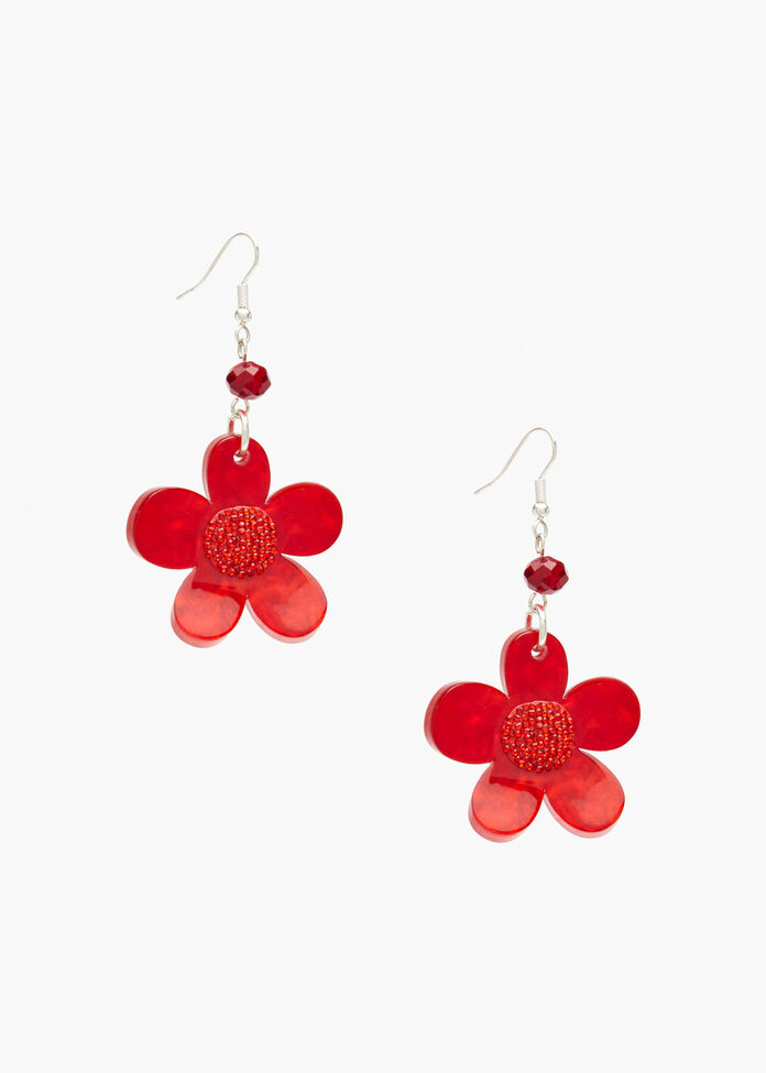 Pretty Flower Earrings, , hi-res