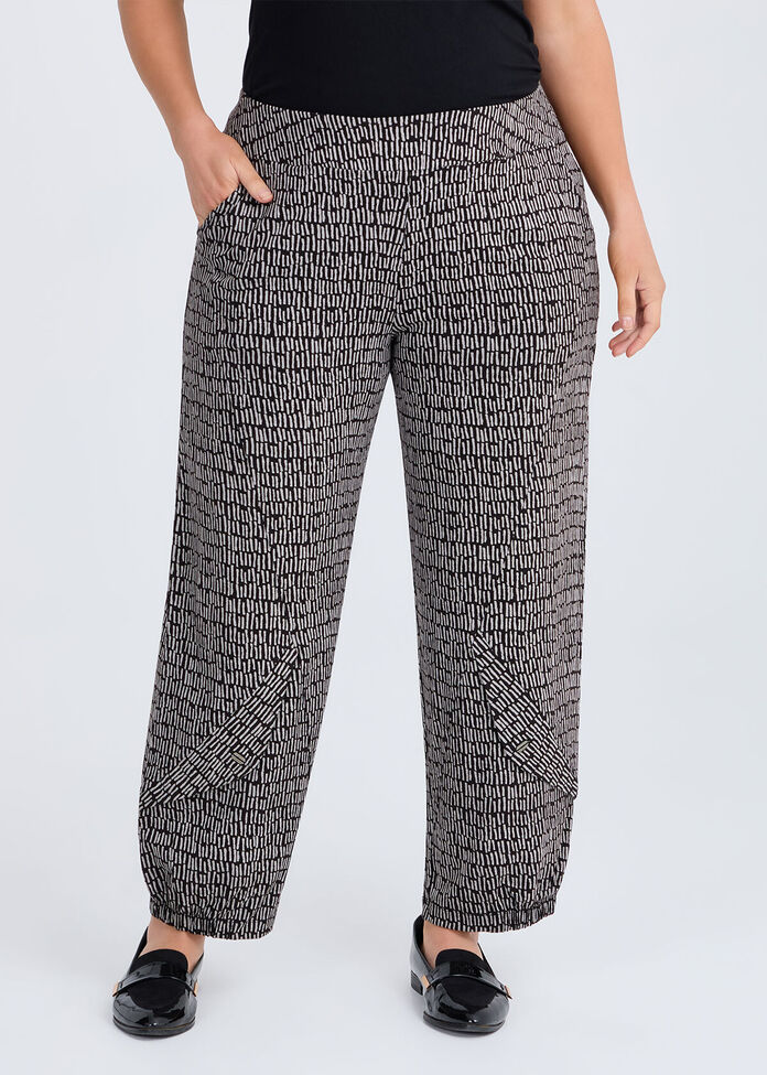 Lantern Pocket Natural Print Pant, , hi-res