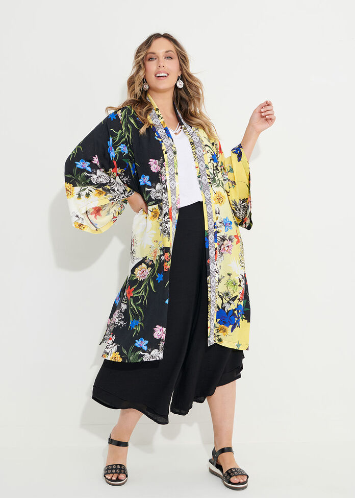 Natural Savannah Kimono, , hi-res
