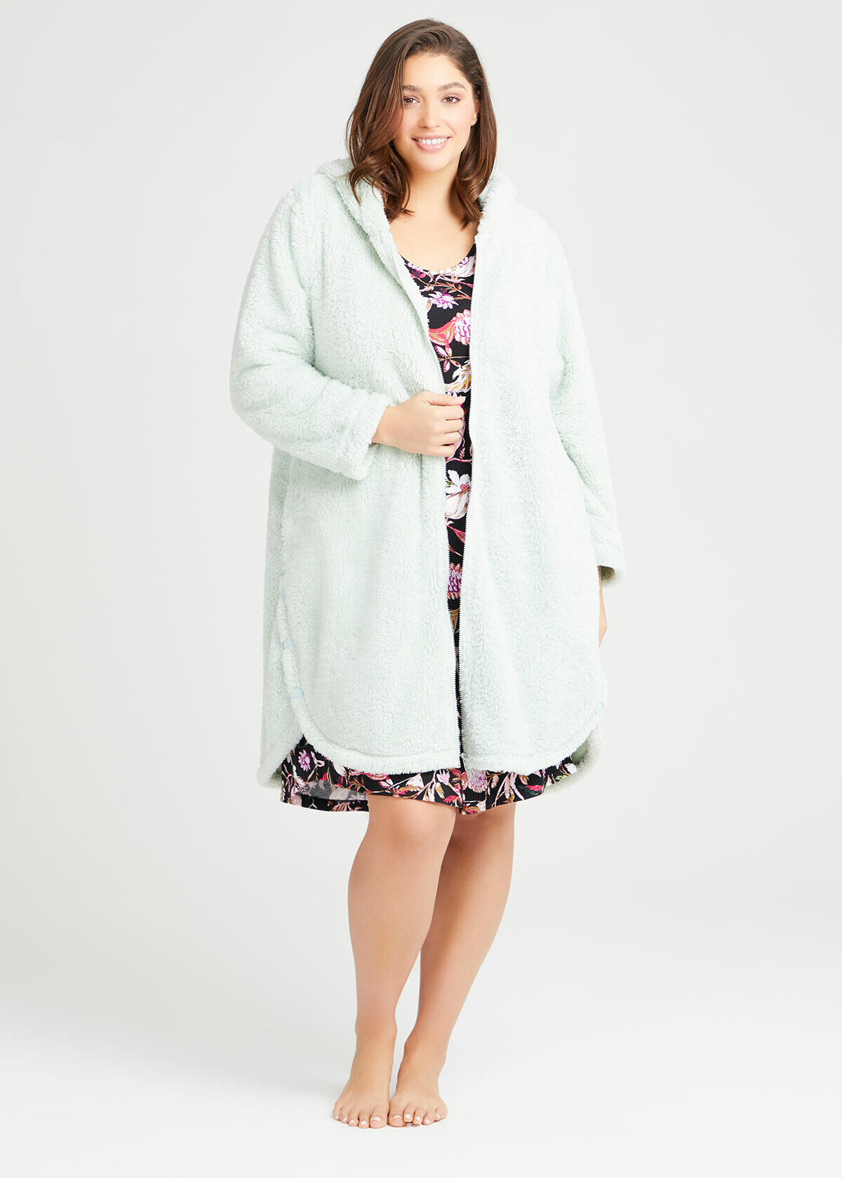 Cosy Zip Hoodie Dressing Gown