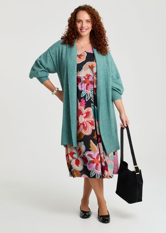Natural Pocket Midi Dress, , hi-res