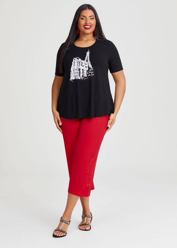 Natural Paris Nights Top, , hi-res