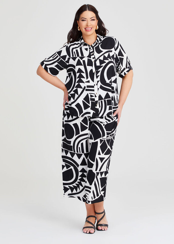 Natural Graphic Print Shirt, , hi-res