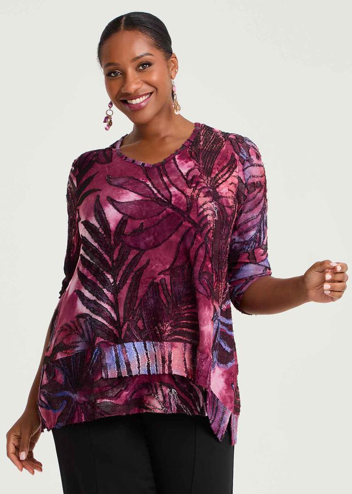 Botanical Burnout Top, , hi-res
