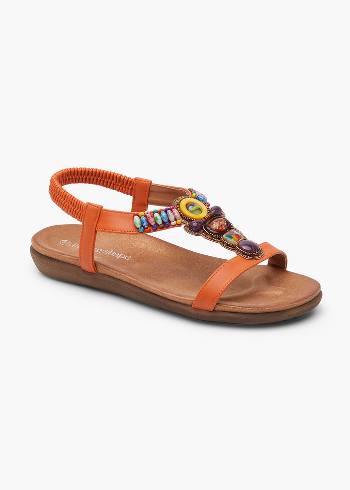 Stone Detail Flex Sandal, , hi-res