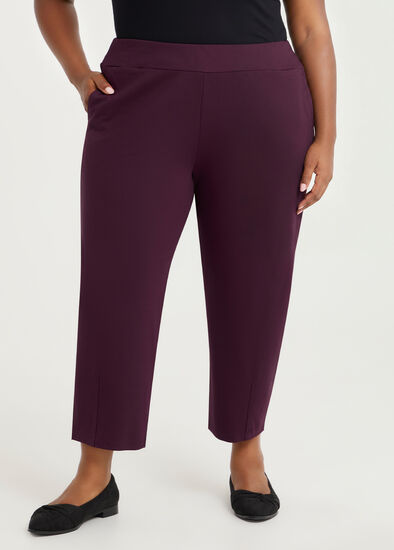 Plus Size Petite Lantern Bamboo Ponte Pant