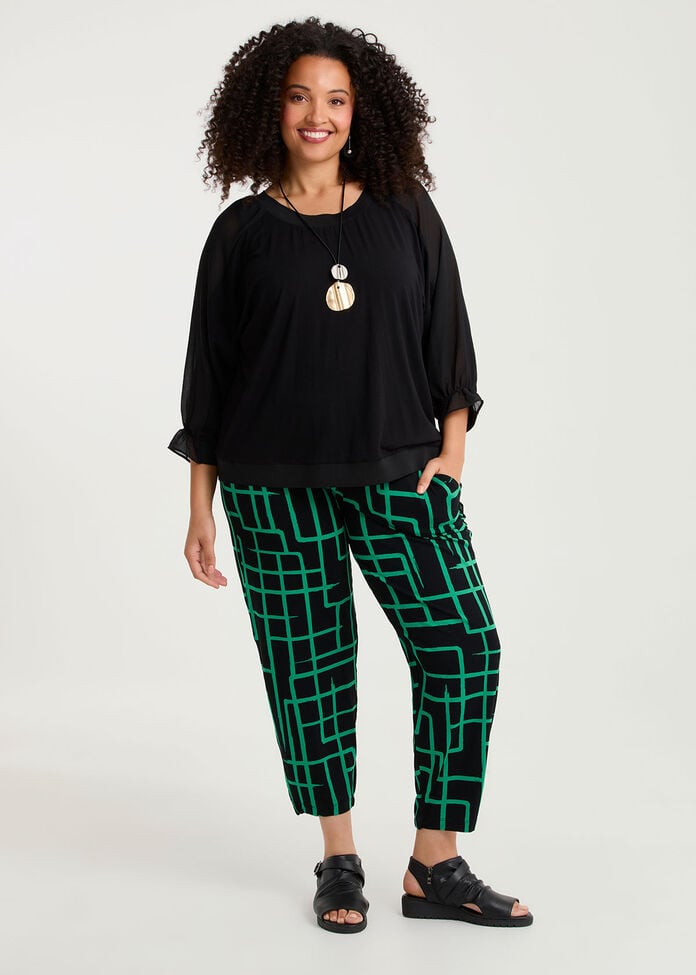 Natural Tia Abstract Pant, , hi-res