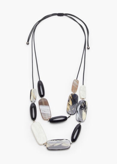 Monochrome Layered Necklace