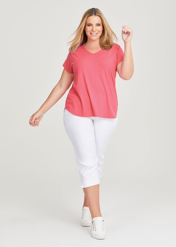 Natural Everyday V-neck T-Shirt, , hi-res