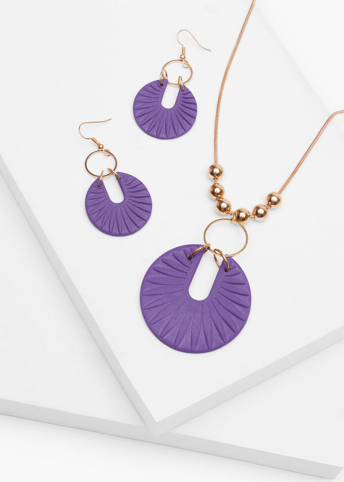 Polymer Clay Round Earrings, , hi-res